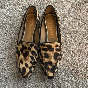 Same Edelman leopard loafers 6.5